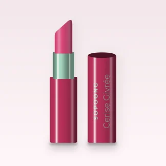Rouge à lèvres Cerise Givrée à la cire de riz – Sopoong, étui 3,5 g, teinte 06 Rose vif