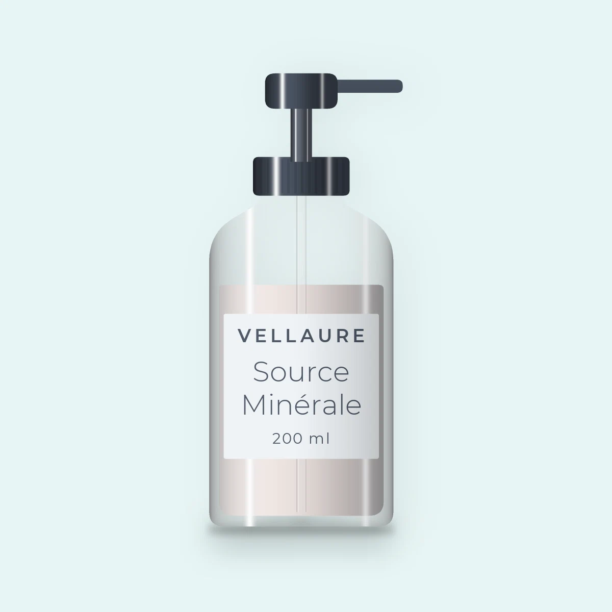 Nettoyant visage Source Minérale à l'extrait de concombre – Vellaure, flacon-pompe 200 ml