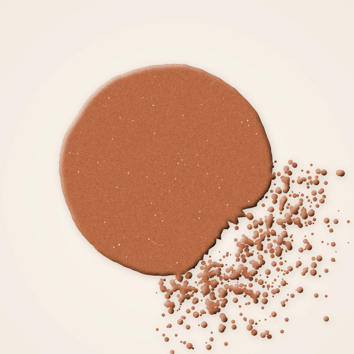 Blush sans effet plâtre à l'huile d'abricot – Terre d'Ocrelle, aperçu de la teinte 13 Cuivré