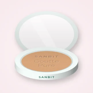 Terre de soleil haute tenue Goutte Pure – Sanbit, boîtier 10 g, teinte 01 Hâle léger