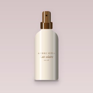 Lait solaire hydratation intense au calendula SPF 30 – Ambre Sépia, flacon spray 200 ml