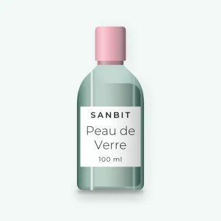 Lotion tonique Peau de Verre à l'extrait de réglisse – Sanbit, flacon 100 ml