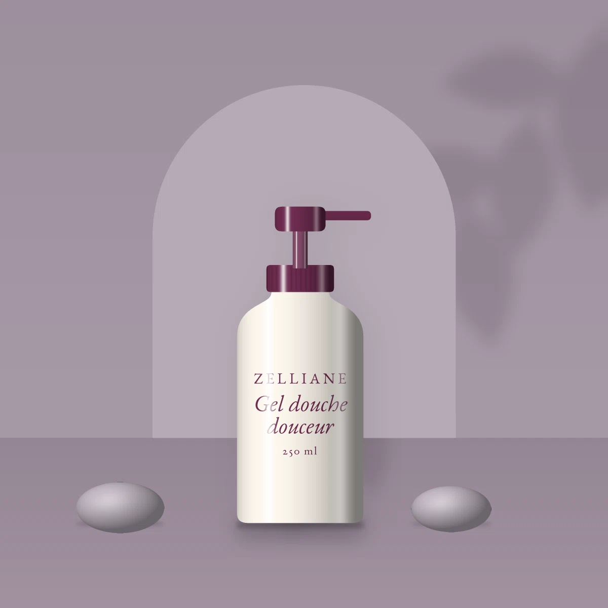 Gel douche et bain douceur à l'huile de camélia – Zelliane, photo d'ambiance