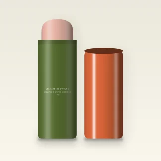 Baume à lèvres incolore à l'huile d'argan – Les Jardins d'Aulne, stick 4,8 g