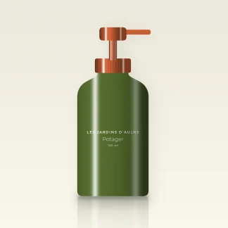 Shampooing Potager au calendula – Les Jardins d'Aulne, flacon-pompe 100 ml