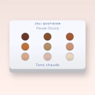 Palette yeux modulable Pause Douce – Joli Quotidien, 12 × 1 g, teinte Tons chauds