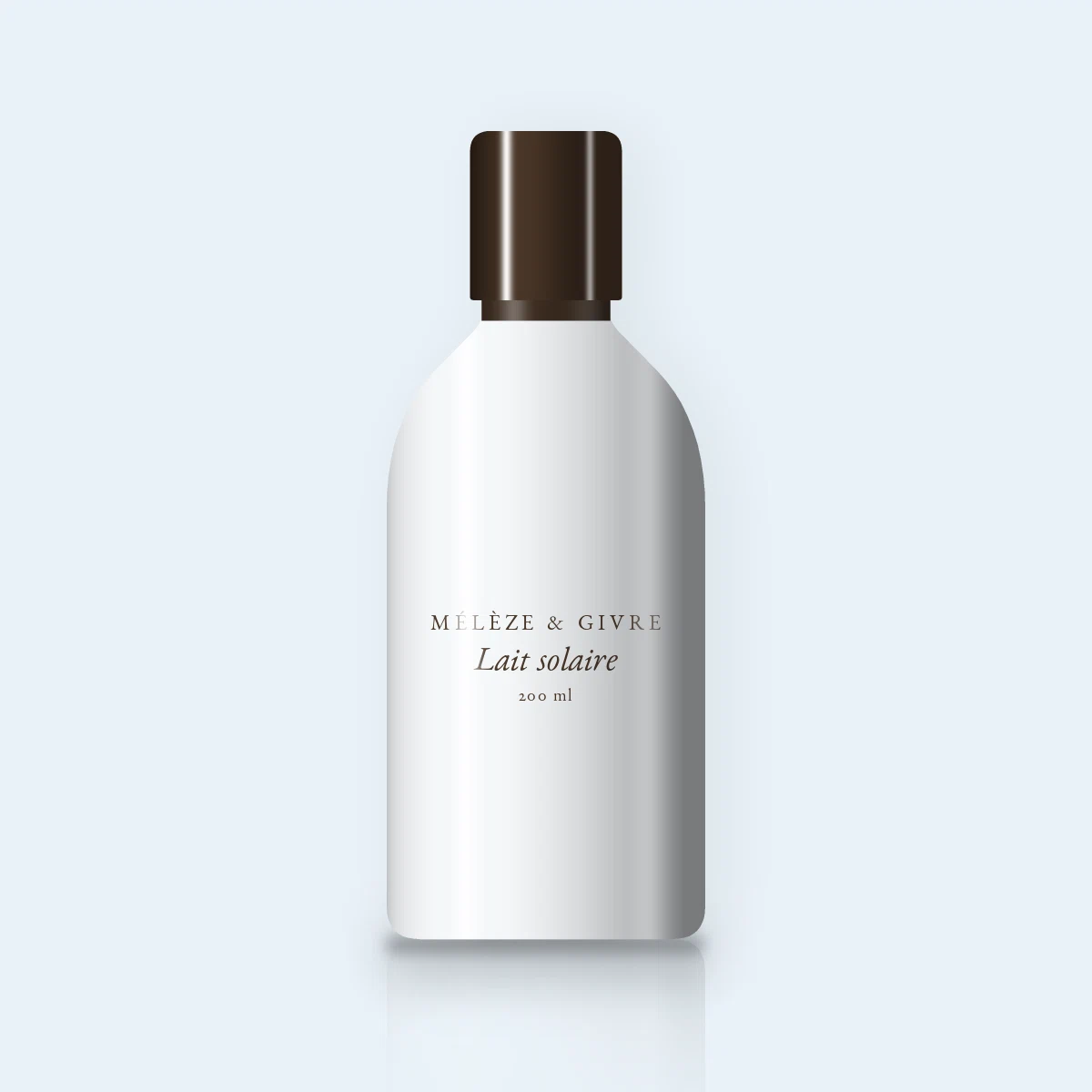 Lait solaire effet seconde peau à la vitamine E SPF 50 – Mélèze & Givre, flacon 200 ml