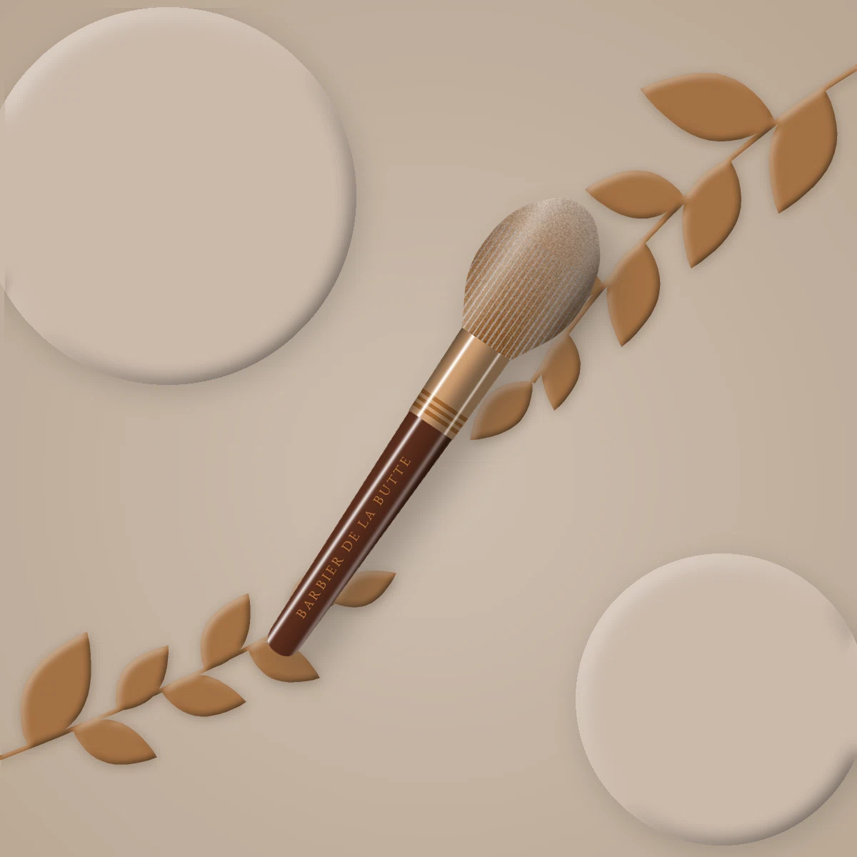 Brosse Pavé Parisien en bois de chêne – Barbier de la Butte, photo d'ambiance