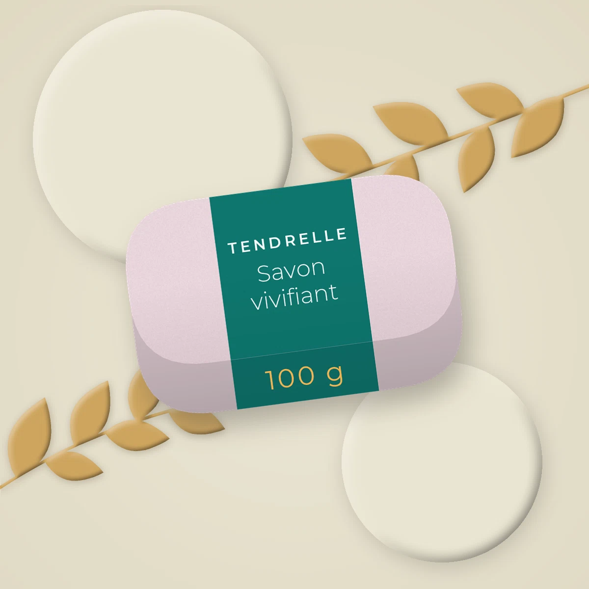 Savon surgras vivifiant à l'huile de sésame – Tendrelle, photo d'ambiance