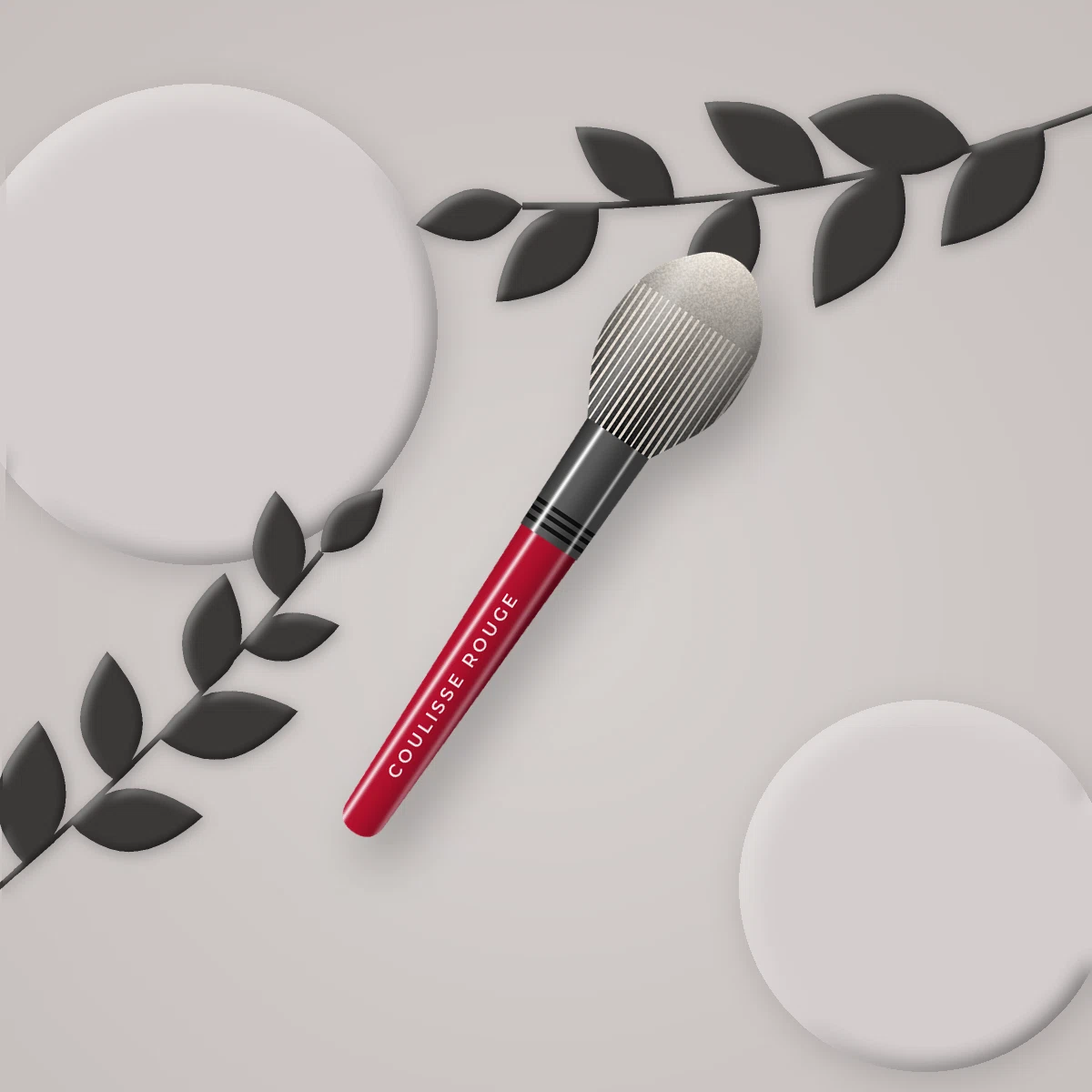 Pinceau Dernier Salut sculptant – Coulisse Rouge, photo d'ambiance