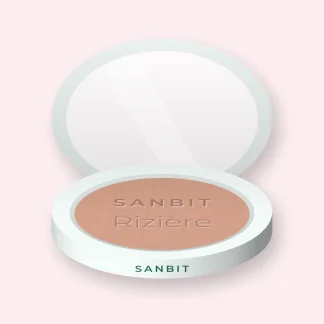 Terre de soleil Rizière à l'huile de jojoba – Sanbit, boîtier 10 g, teinte 02 Sable rosé