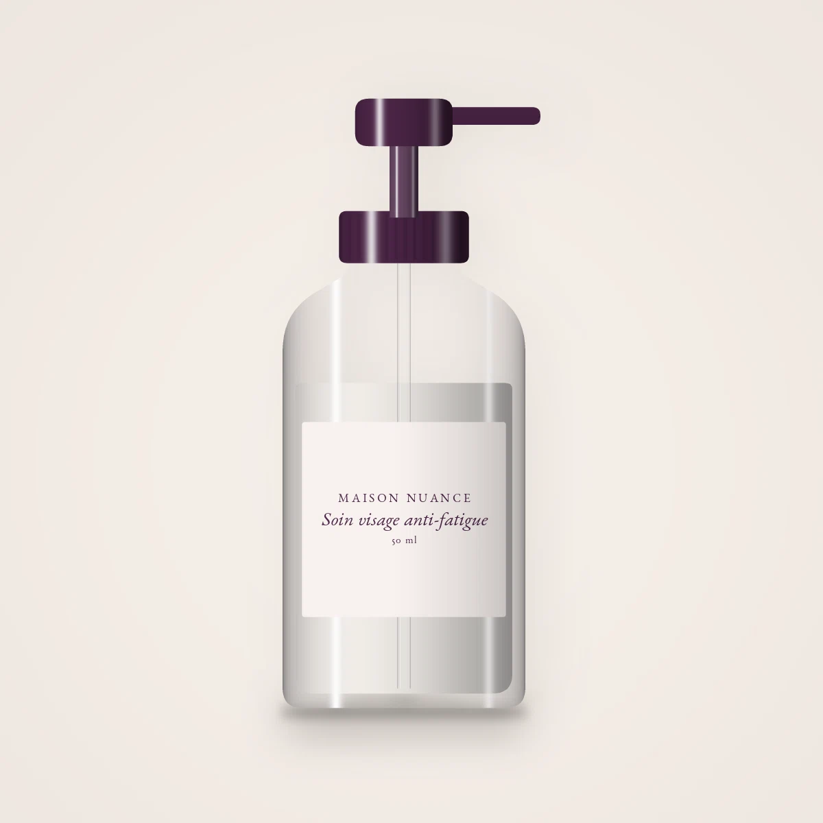 Soin visage anti-fatigue aux algues marines pour homme – Maison Nuance, flacon-pompe 50 ml