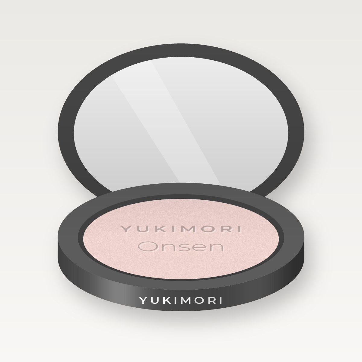 Enlumineur Onsen à la poudre de riz – Yukimori, boîtier 4,5 g, teinte Nacre rosée