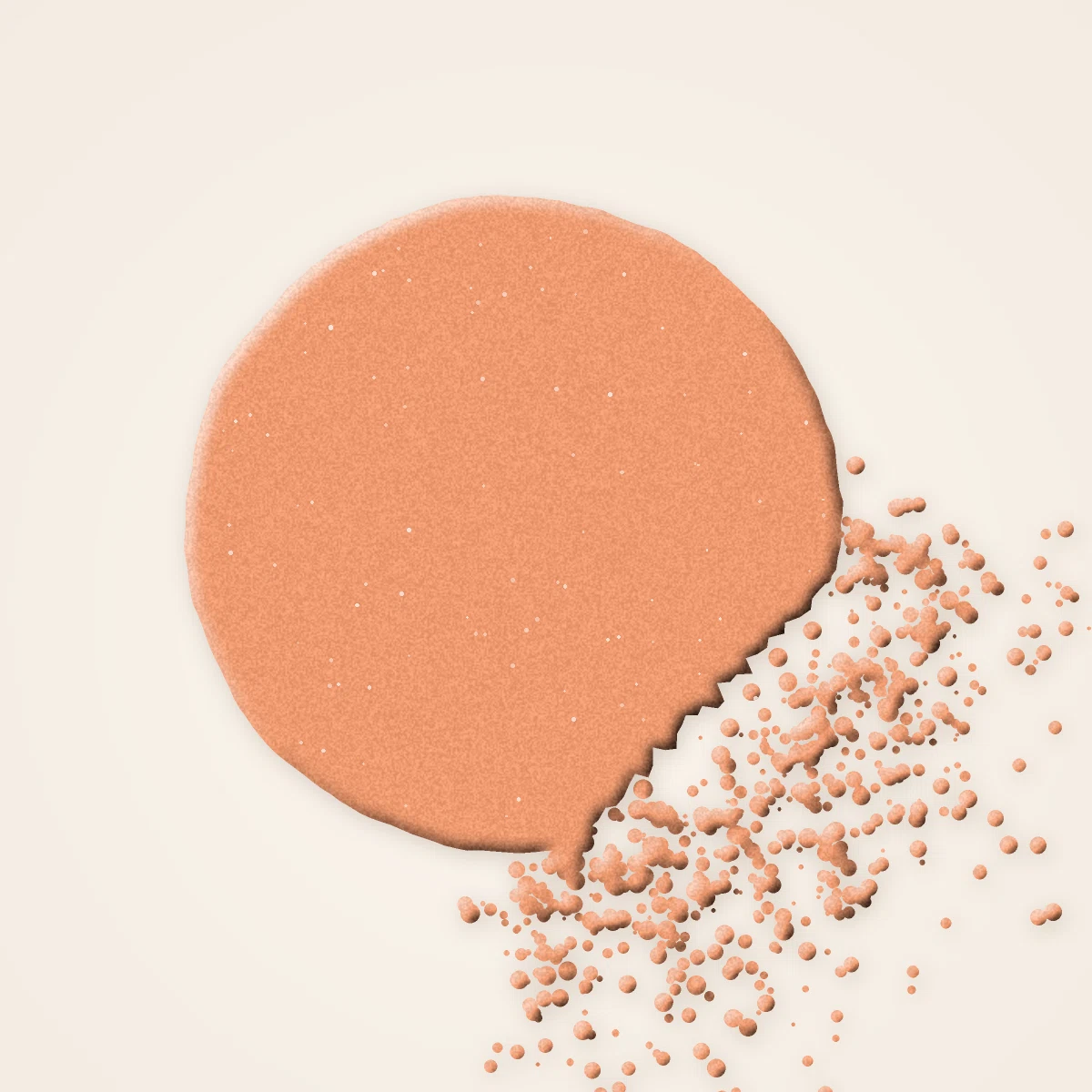 Blush Garrigue à la grenade – Terre d'Ocrelle, aperçu de la teinte 04 Abricot