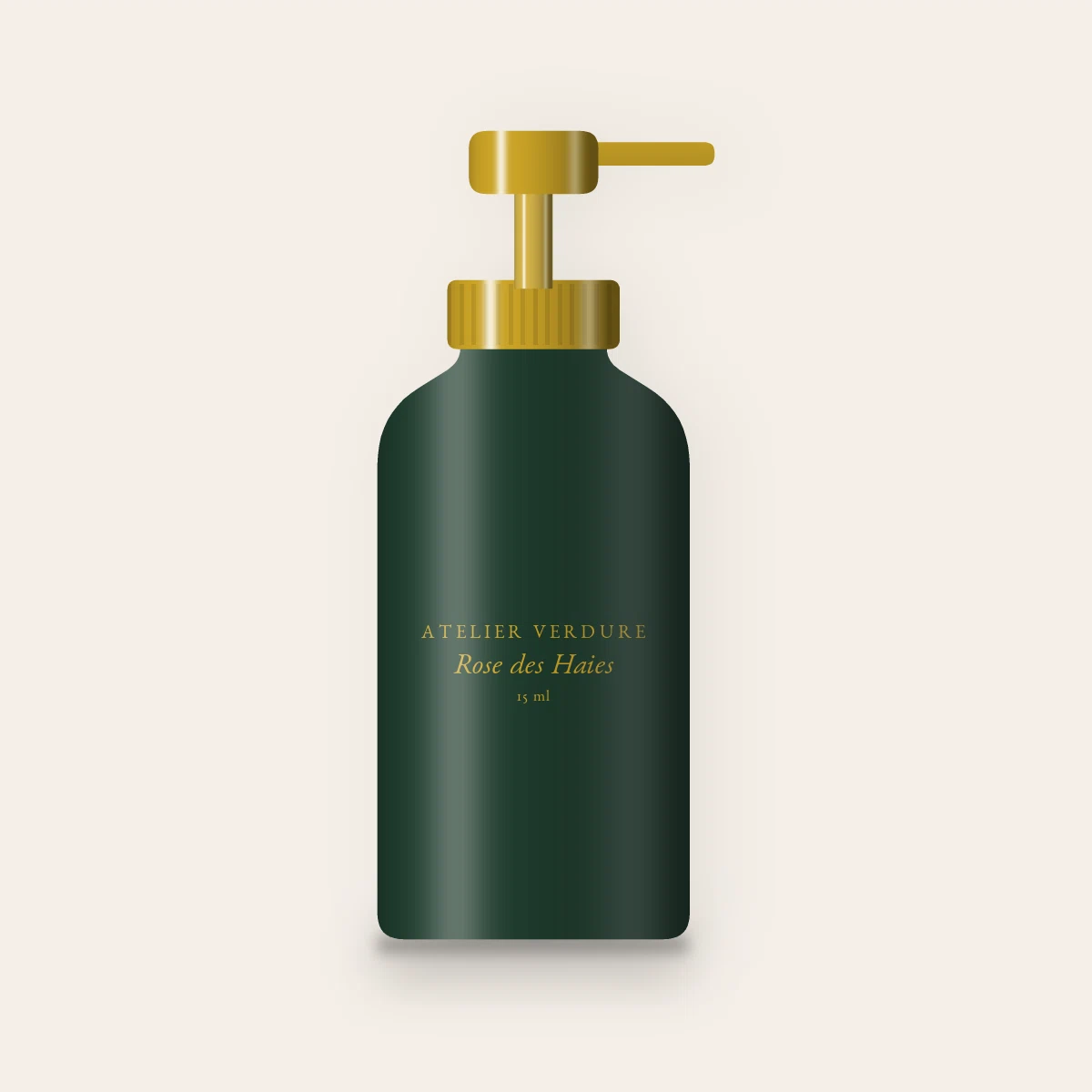 Contour des yeux Rose des Haies à l'extrait de fragon – Atelier Verdure, flacon-pompe 15 ml