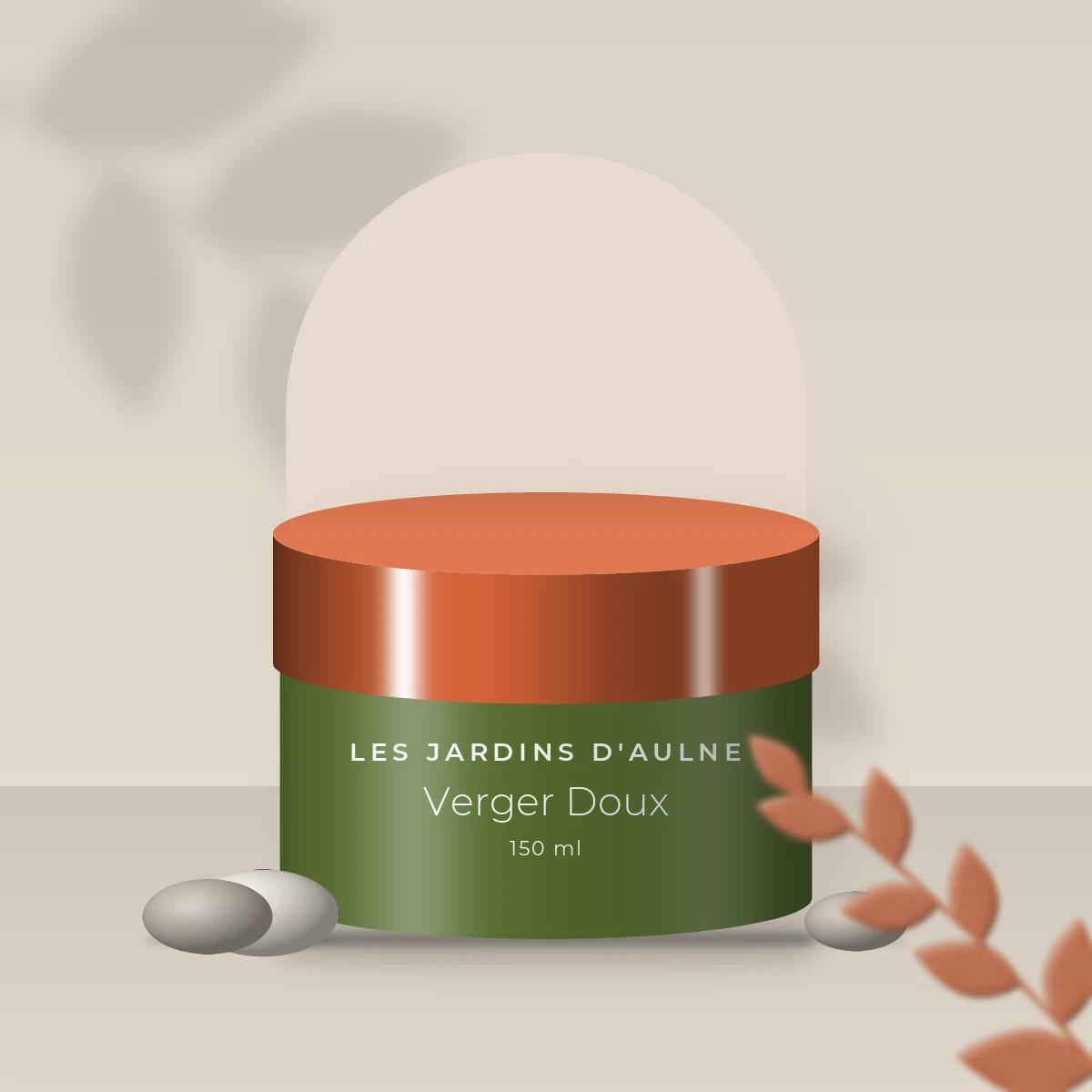 Masque capillaire Verger Doux à l'huile d'olive – Les Jardins d'Aulne, photo d'ambiance