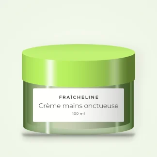 Crème mains et ongles onctueuse à l'avoine – Fraîcheline, pot 100 ml