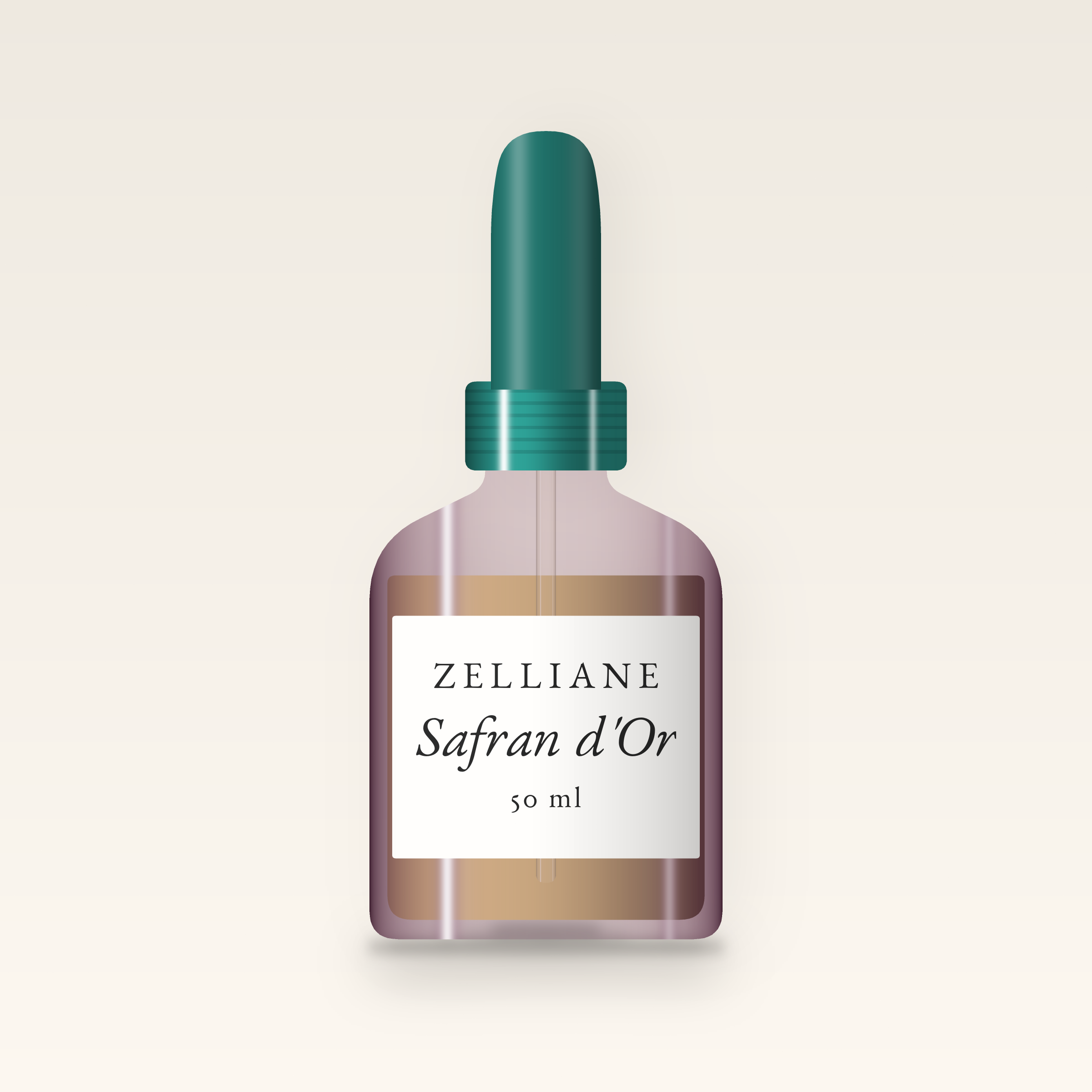 Huile capillaire Safran d'Or à l'avocat – Zelliane, flacon compte-gouttes 50 ml