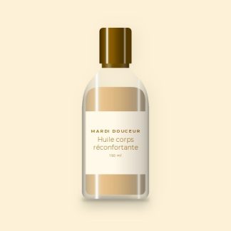 Huile corps sèche réconfortante au buriti – Mardi Douceur, flacon 150 ml