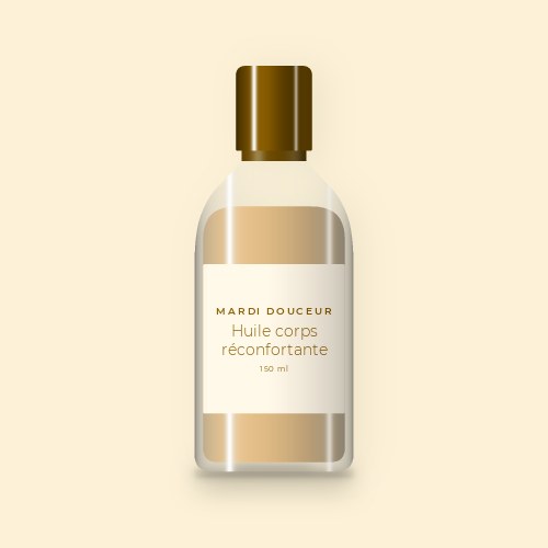 Huile corps sèche réconfortante au buriti – Mardi Douceur, flacon 150 ml