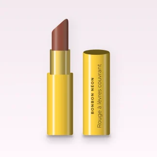 Rouge à lèvres couvrant à l'huile de framboise – Bonbon Néon, étui 3,8 g, teinte 19 Cannelle