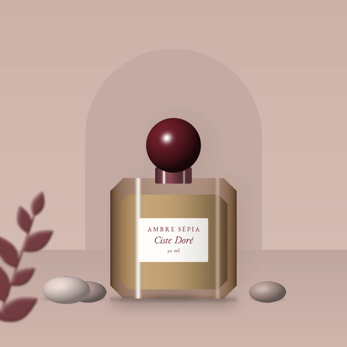 Parfum Ciste Doré vivifiant – Ambre Sépia, photo d'ambiance