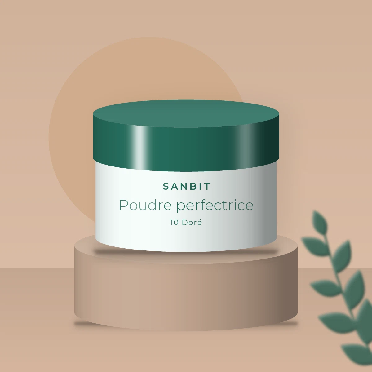 Poudre perfectrice à l'hibiscus – Sanbit, photo d'ambiance
