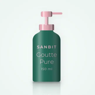Goutte Pure nettoyant visage micellaire – Sanbit, flacon-pompe 150 ml