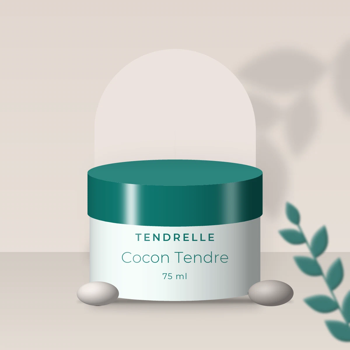 Crème hydratante Cocon Tendre à l'eau de bleuet – Tendrelle, photo d'ambiance