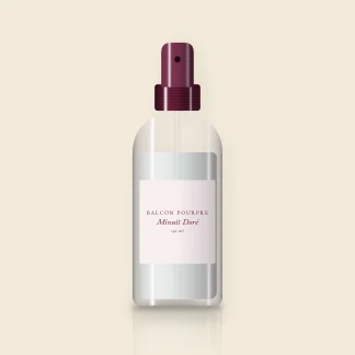 Brume Minuit Doré douce – Balcon Pourpre, flacon spray 150 ml