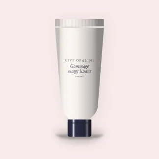 Gommage visage lissant à l'argile blanche – Rive Opaline, tube 100 ml