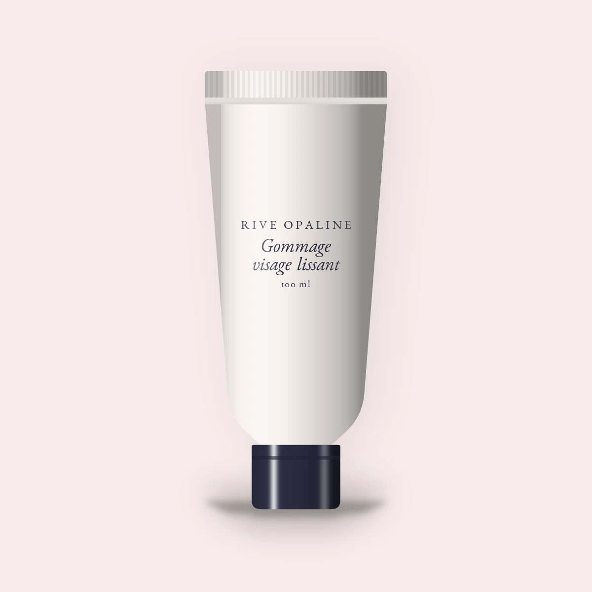 Gommage visage lissant à l'argile blanche – Rive Opaline, tube 100 ml