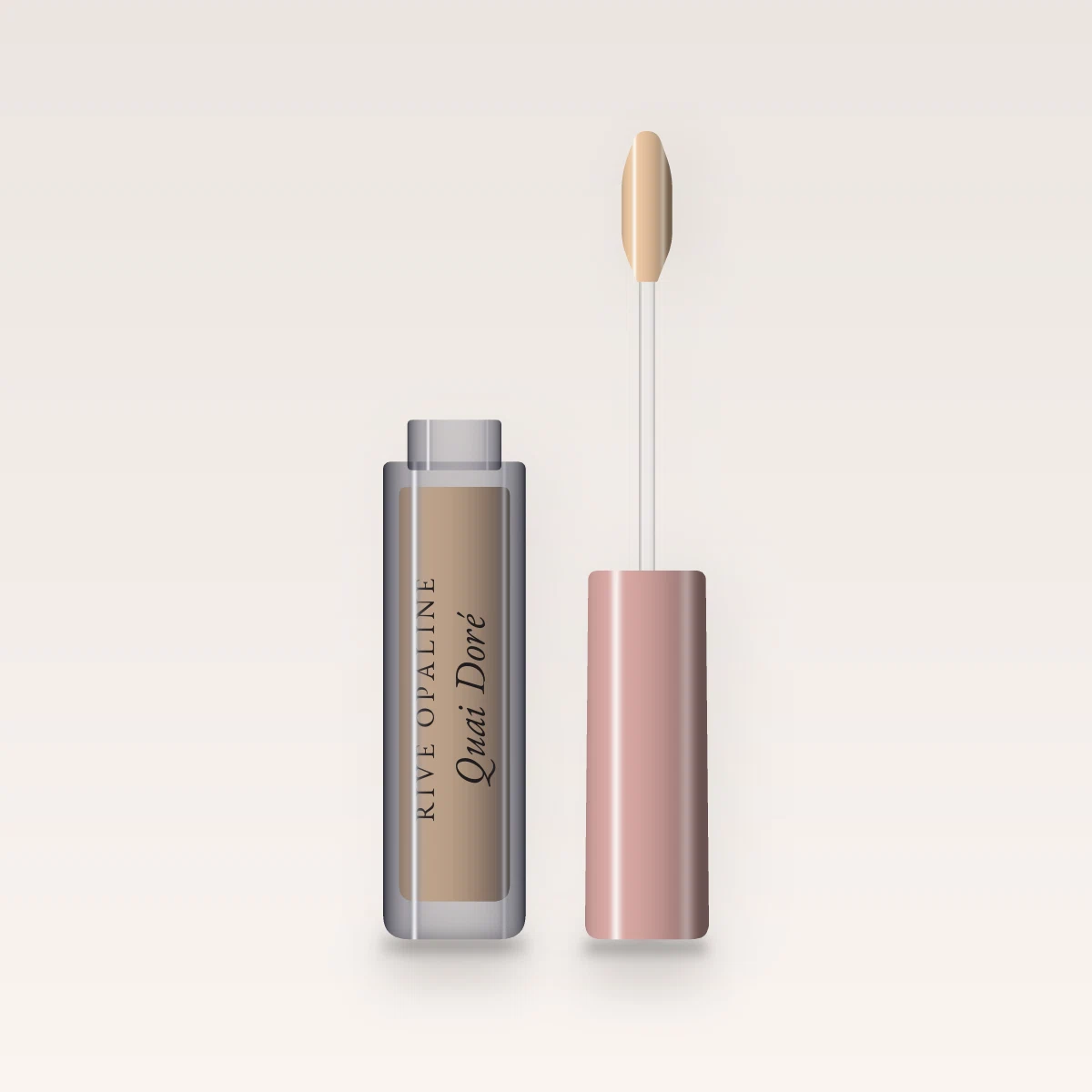 Correcteur sans effet masque Quai Doré – Rive Opaline, flacon applicateur 6 ml, teinte 03 Beige clair