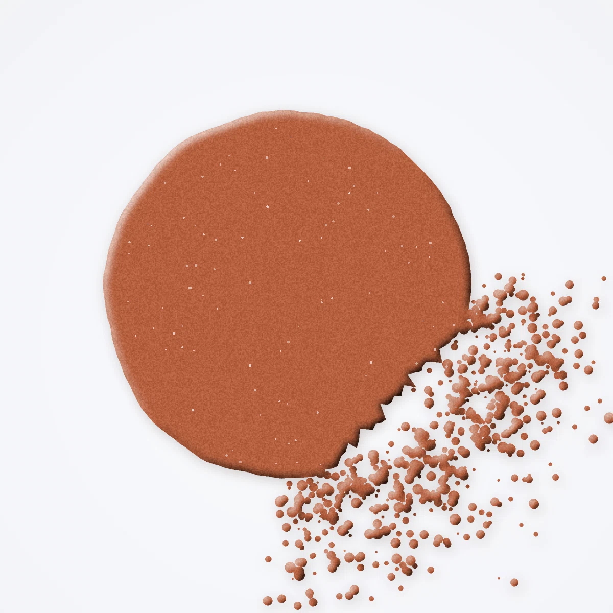 Palette yeux résistante à l'eau Cinq Minutes – Joli Quotidien, aperçu de la teinte Tons terracotta