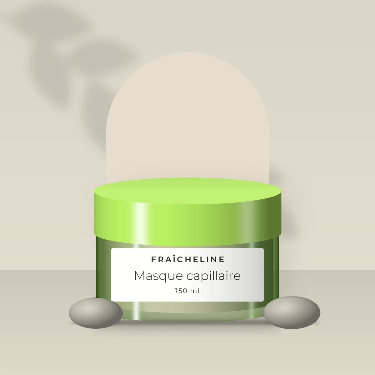 Masque capillaire nourrissant à l'eau de rose – Fraîcheline, photo d'ambiance