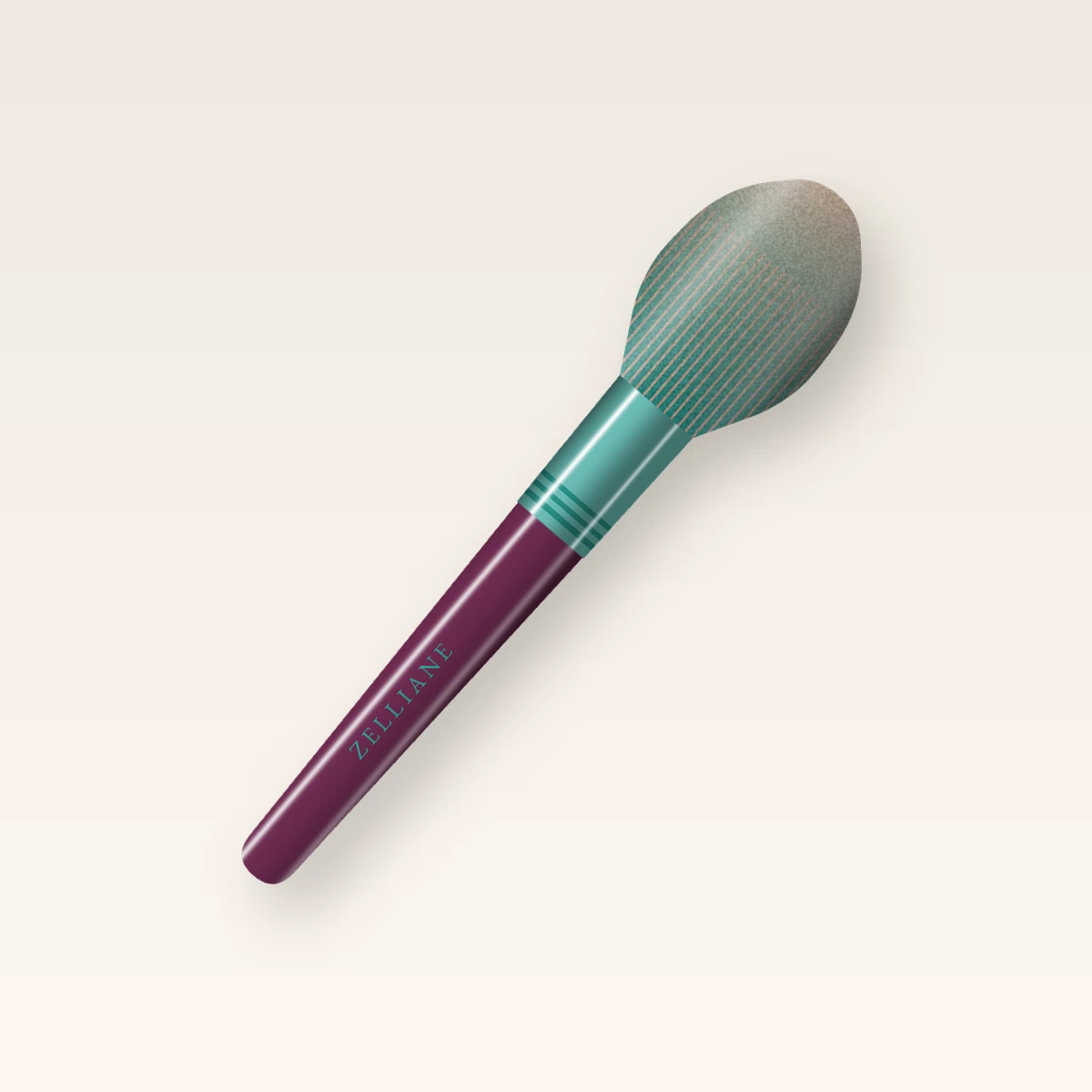 Brosse de soin Médina Bleue – Zelliane, vue de face