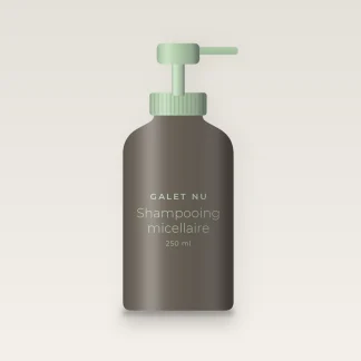 Shampooing micellaire au lait d'avoine – Galet Nu, flacon-pompe 250 ml