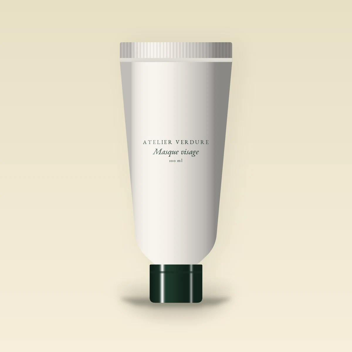Masque visage peaux sensibles à l'extrait de thé vert – Atelier Verdure, tube 100 ml