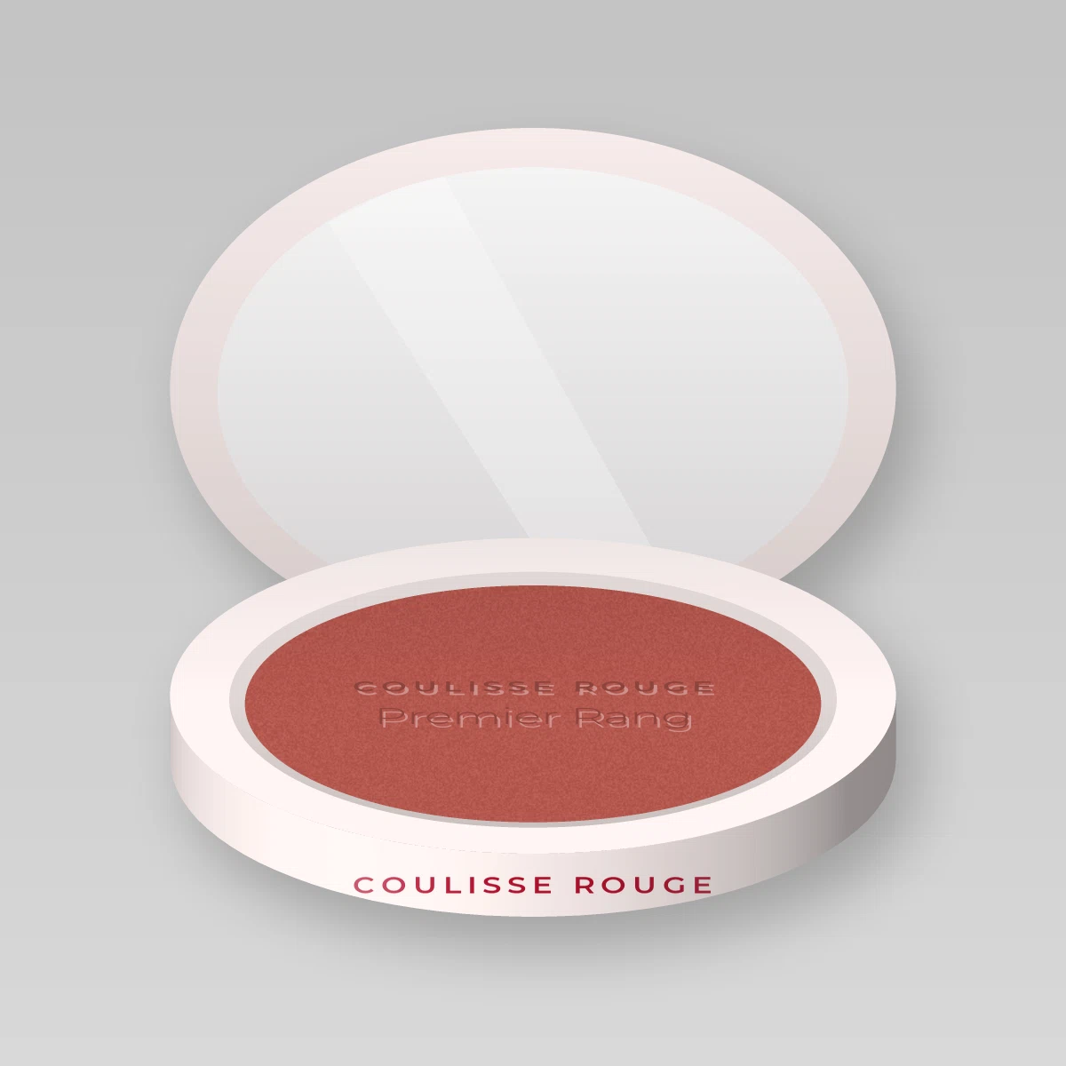 Blush Premier Rang résistant à l'eau – Coulisse Rouge, boîtier 4 g, teinte 14 Rose brique