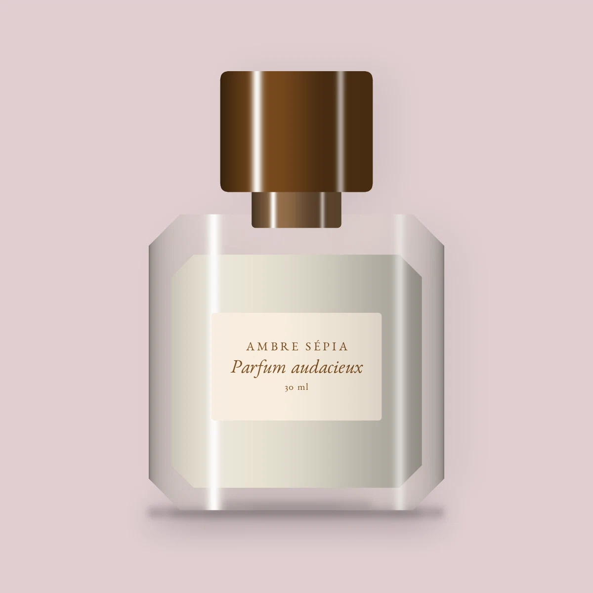 Parfum audacieux au bois de gaïac – Ambre Sépia, flacon 30 ml