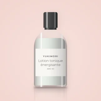 Lotion tonique énergisante à l'acide hyaluronique – Yukimori, flacon 400 ml