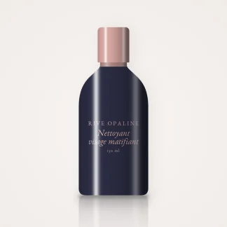 Nettoyant visage matifiant à l'eau de rose – Rive Opaline, flacon 150 ml
