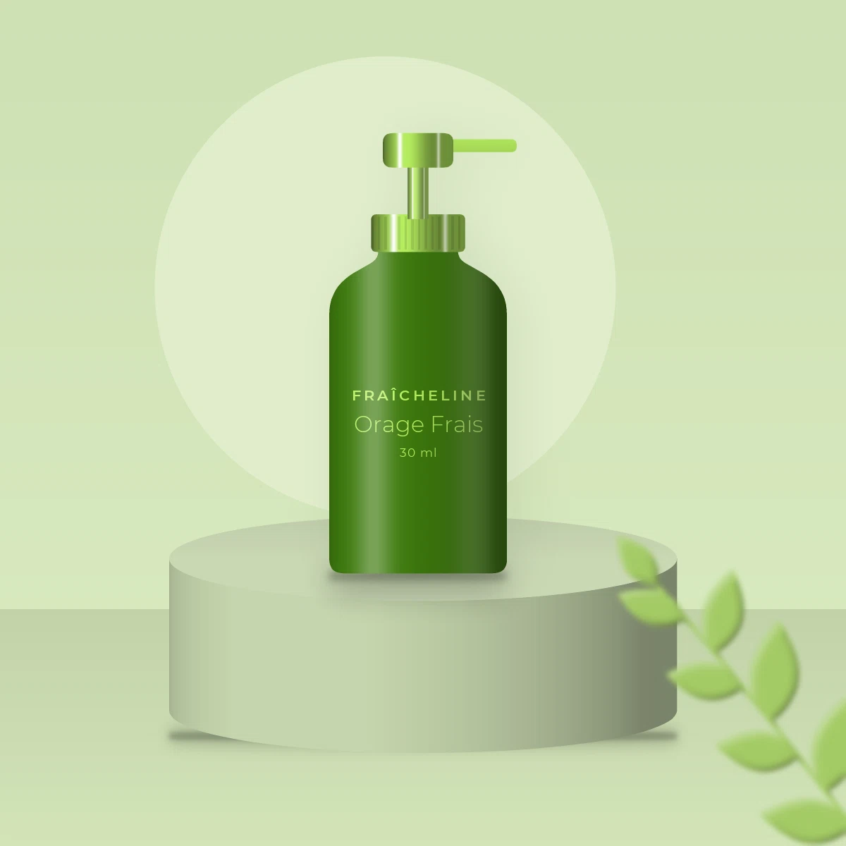 Huile capillaire Orage Frais au moringa – Fraîcheline, photo d'ambiance
