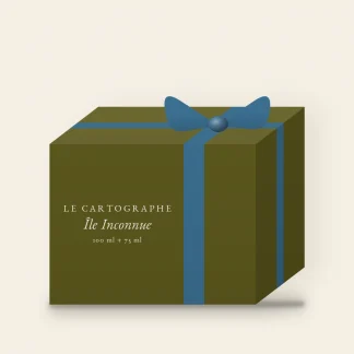 Coffret Île Inconnue à la rose de Damas – Le Cartographe, 100 ml + 75 ml