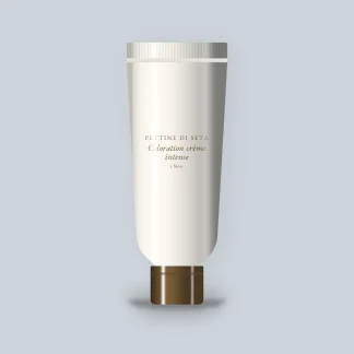 Coloration crème intense à l'huile de tournesol – Pettine di Seta, tube, teinte 1 Noir