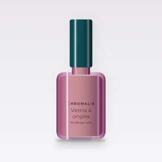 Vernis à ongles ultra-couvrant à la prêle – Chromalie, flacon 5 ml, teinte 04 Beige rosé