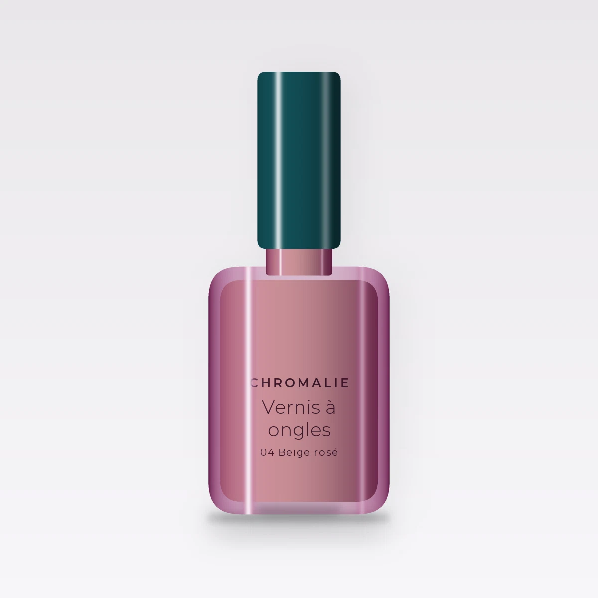 Vernis à ongles ultra-couvrant à la prêle – Chromalie, flacon 5 ml, teinte 04 Beige rosé