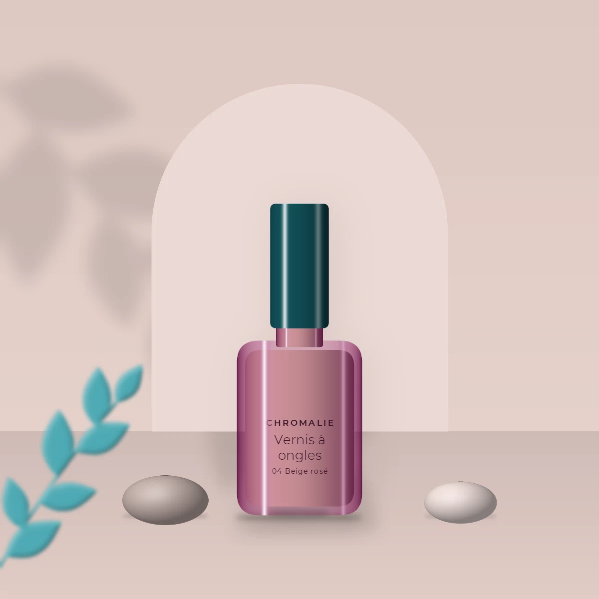 Vernis à ongles ultra-couvrant à la prêle – Chromalie, photo d'ambiance