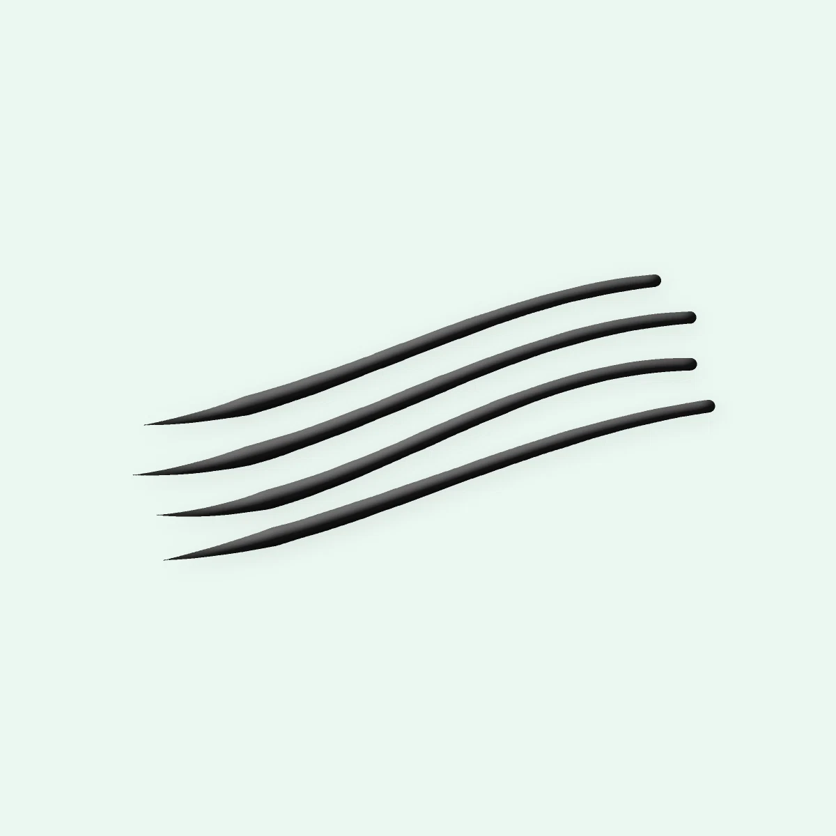 Eyeliner doux pour les yeux Bulle Rose – Sopoong, aperçu de la teinte Noir