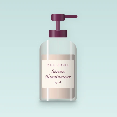 Sérum illuminateur à l'alpha-arbutine – Zelliane, flacon-pompe 15 ml